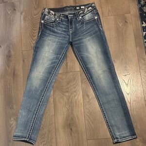 Miss Me Women's Signature Blue Skinny Jeans